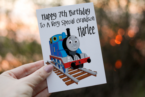 Thomas The Tank Engine Son Birthday Card, Card for Son - Click Image to Close